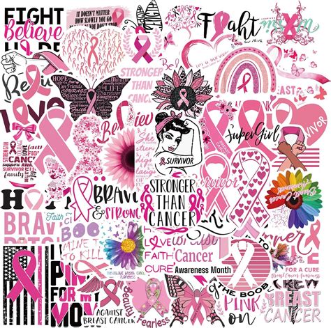 Amazon Breast Cancer Awareness Stickers Decals Pcs Breast