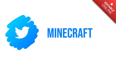 Minecraft Botón Interfaz Suscripción Twitter Animado Generador de