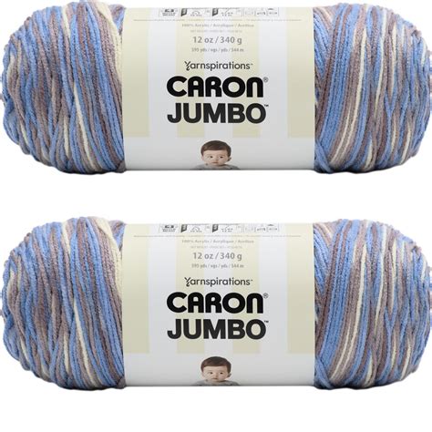 Spinrite Caron Jumbo Print Yarn Harbor Mist 1 Pack Of 2 Piece