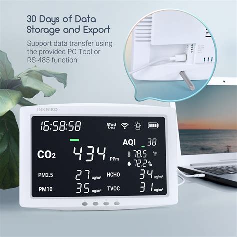 8 In 1 Air Quality Monitor Iaqm 128w Inkbird