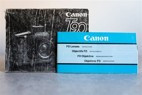 Canon Manuals Set of 2 Canon T90 and Canon FD Lenses | Etsy