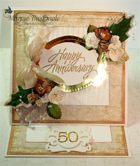 Papertivity: 50th Wedding Anniversary Card