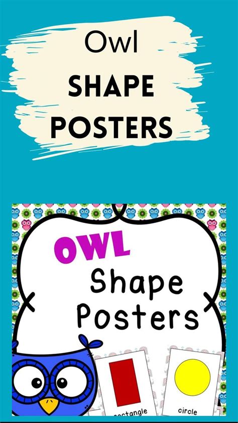 Owl Themed Classroom Shape Posters Owl Theme Classroom Shape Posters