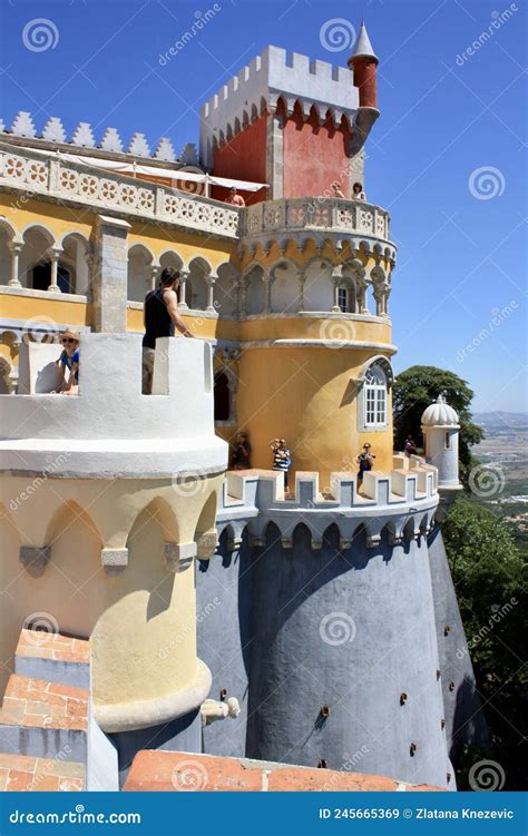 Pal Cio Da Pena In Sintra Portugal Editorial Stock Image Image Of