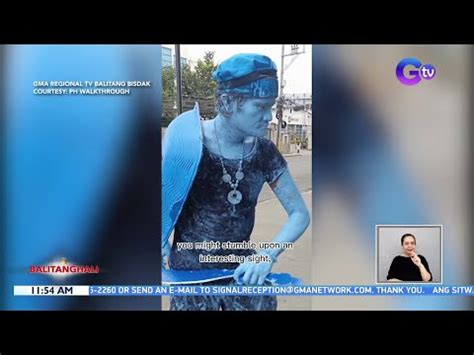 Lalaki Sa Cebu Nag Viral Matapos Mag Ala Human Statue Videos GMA