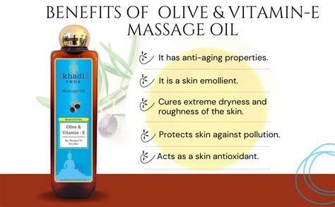 Khadi Veda Olive Vitamin E Massage Oil Ml Amazon In Beauty