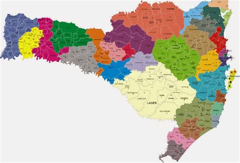 Mapas Geogr Ficos De Santa Catarina Geografia Total