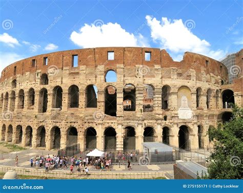 Rome, Italy - 8 17 2019 - the Historic Ruins of the Colosseum in Rome ...