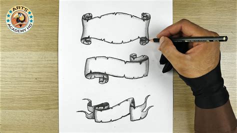 How To Draw Easy Drawing رسم How To Draw A Parchment Scrolls