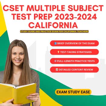 CSET Multiple Subject Test Prep 2023 2024 California Exam For