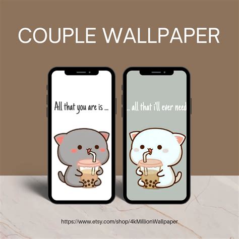 Couple Wallpaper Cat Cute HD Wallpaper Android Wallpaper iPhone Wallpaper Lock Screen Wallpaper ...