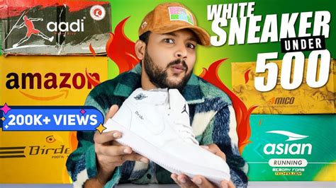 UNBOXING Best Budget White Shoes Sneakers UNDER 500 On AMAZON