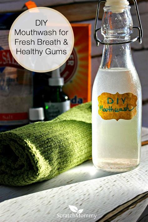 Diy Mouthwash For Fresh Breath And Healthy Gums Recipe Diy