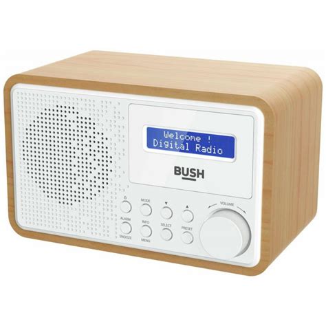 Bush Wooden Dab Radio White And Brown Dab Digital Radios Home Audio Audio And Video Gmv Trade