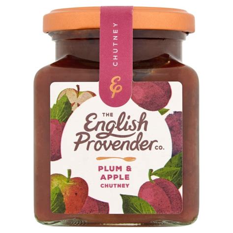 English Provender Co Plum And Bramley Apple Chutney 300g From Ocado