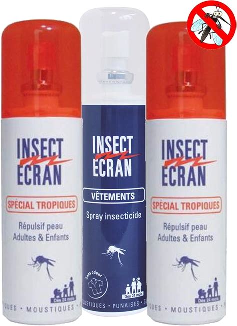 Cooper Insect Ecran R Pulsif Peau Sp Cial Tropiques Sprays Ml