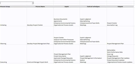 Pmp Itto Cheat Sheet Pmbok 6th Ed Excel Spreadsheet Pm By Pm Porn Sex Picture