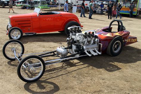 Tire Smoking Wheelstanding Action At The Eagle Field Runway Vintage