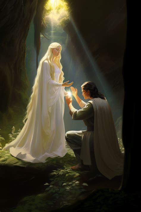 Galadriel takes the ring by QueensAndWitches on DeviantArt