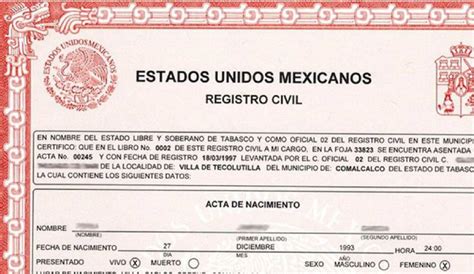 ¿necesitas Tu Acta De Nacimiento Tramites De Registro Civil En Línea