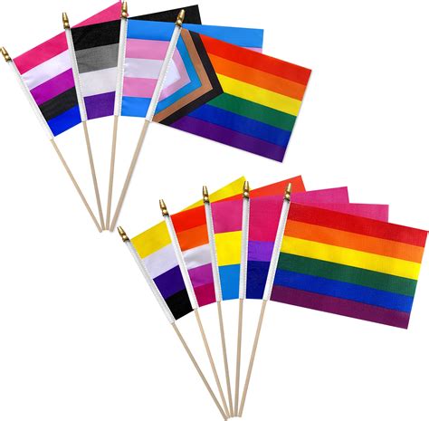 Xcfh 2 Set All Pride Rainbow Gay Flags Banner String Bunting Lgbtq Decoration 64