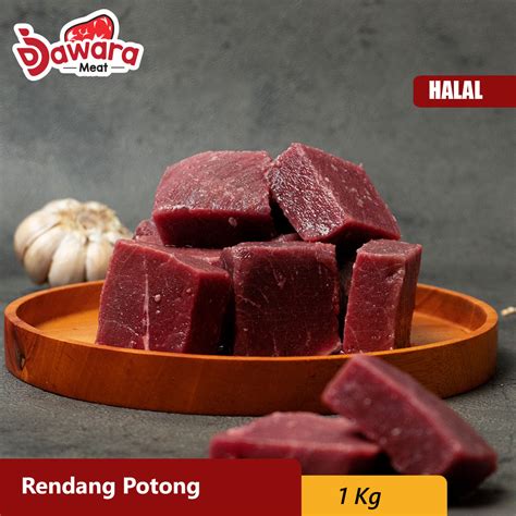 Daging Rendang Potong 1 Kg Djawara Meat