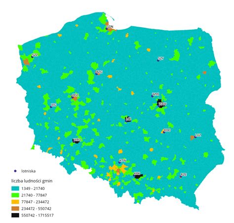 Potencjał ludnościowy polskich lotnisk