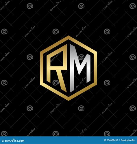 Modelo De Design De Logotipo De Letra Rm De Letra Gráfica Vetorial