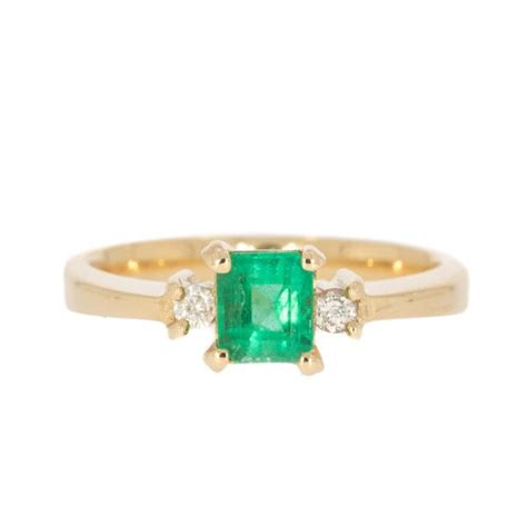 Vintage Emerald Three Stone Ring Rings From Cavendish Jewellers Ltd Uk