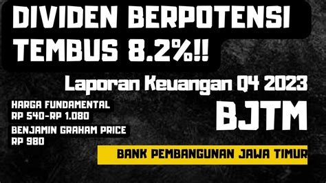 Laporan Keuangan Q Saham Bjtm Bank Jawa Timur Harga