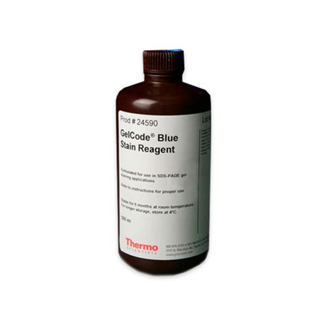 10027 Gelcode Blue Stain Reagent 500ml Pierce Ctr Scientific