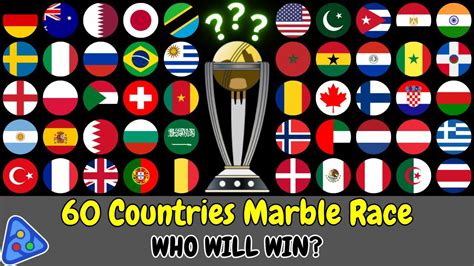 60 Countries 59 Eliminations Who Will Win Algodoo Marble Race