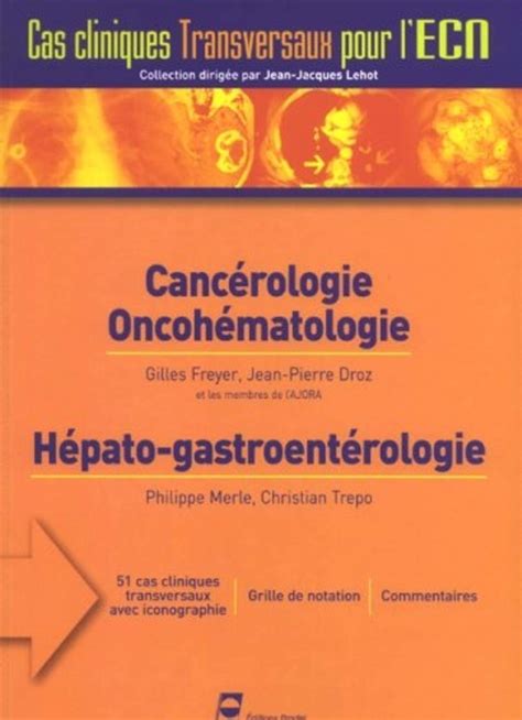 Amazon fr Cancérologie oncohématologie 51 cas cliniques transversaux