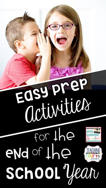 Upper Elementary Snapshots Easy Prep Activities For The End Of The