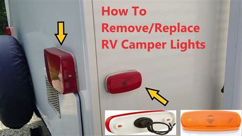 Camper RV Exterior Light Removal Replacement Lens Bulb Replace