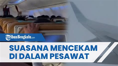 Suasana Mencekam Di Dalam Pesawat Garuda Saat Turbulensi Gagal Landing