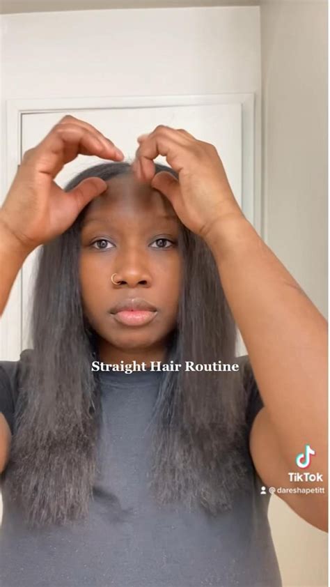 Straight Hair Routine | Straight hairstyles, Hair routines, Natural ...