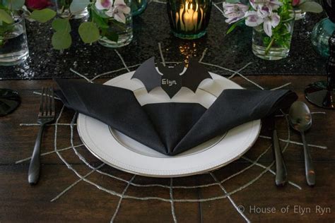 How To Fold Bat Napkins Halloween Napkins Halloween Napkin Folding