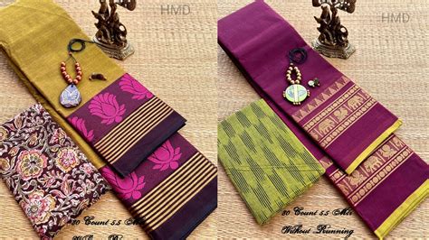 High Quality Chettinad Cotton Sarees Thread Count Saree Mtr