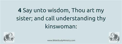 Call Wisdom Your Sister Bible Study Ministry