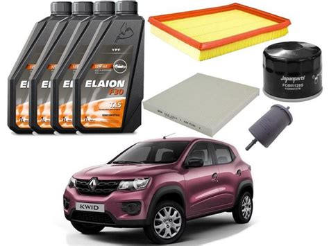 Kit Troca De Filtros Renault Kwid 1 0 12v 2017 A 2019 ELAION