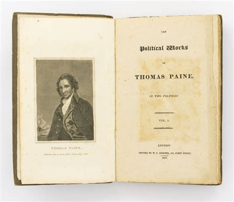 The Political Works Of Thomas Paine In Two Volumes But Volume Only