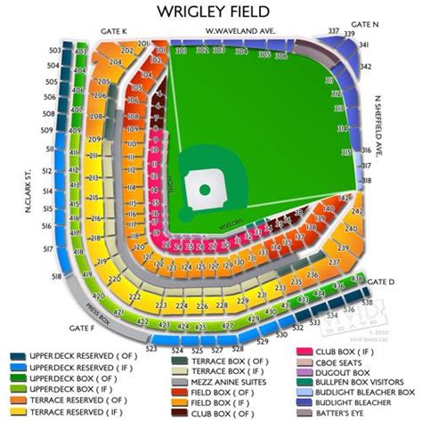 Wrigley Field Seating Chart