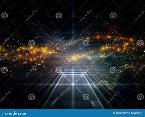 Colorful Space Frequencies stock illustration. Illustration of rendering - 218179849