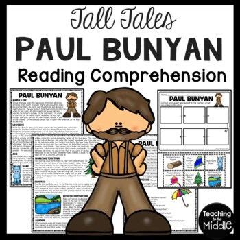 Paul Bunyan Tall Tale Reading Comprehension Worksheet Tall Tales