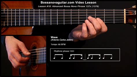 Wave - Bossa Nova Guitar Lesson #18: Advanced Phrase 137x Chords - Chordify