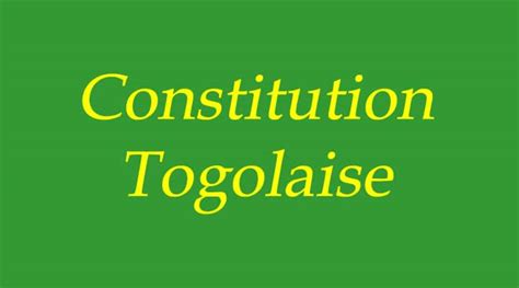 Le Togo Adopte Une Nouvelle Constitution Et Sappr Te Devenir Un