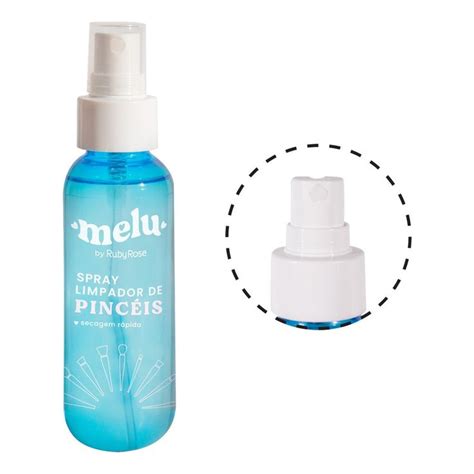 Spray Limpador De Pincéis Melu By Ruby Rose 100ml em 2024 Limpador de