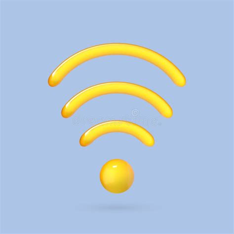 3D Realistic Wireless Network Vector Illustration Wi Fi Icon Design