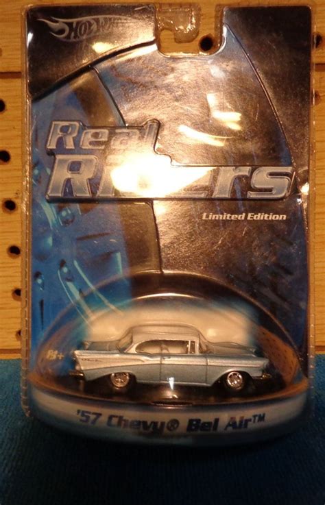 Hot Wheels Real Riders Limited Edition 1957 Chevy Bel Air Tm H9218 New Seal Package By